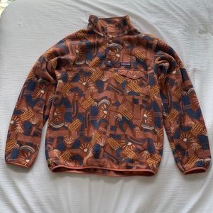 Patagonia Synchilla Snap-T Pullover Jacket in Rare Canyon Block Women’s Medium